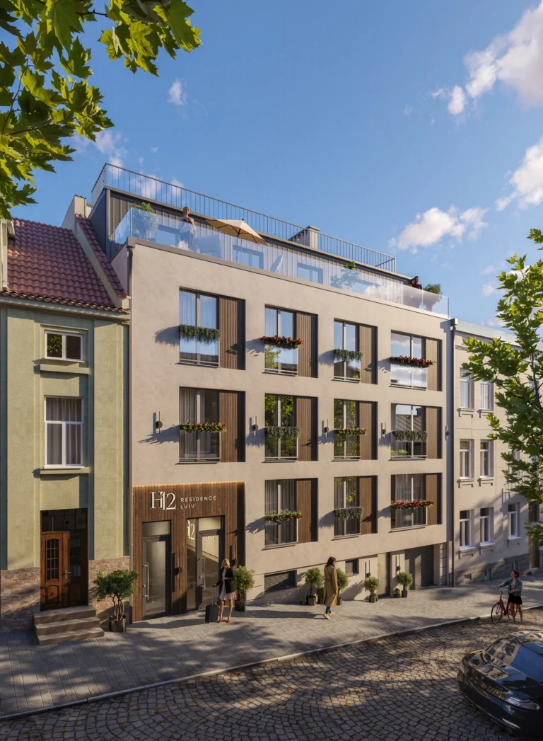 Хід будівництва клубного будинку H12 Lviv